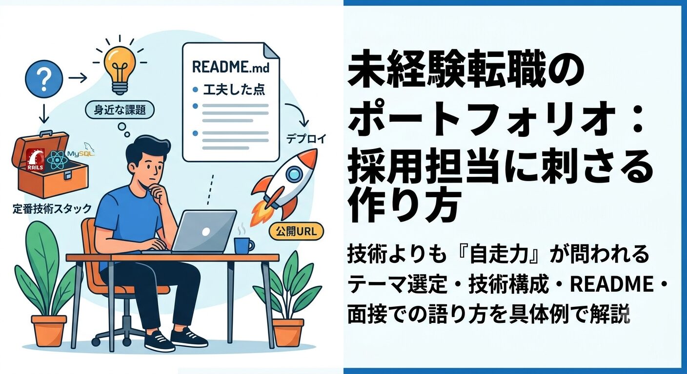 採用に刺さるポートフォリオの作り方｜未経験エンジニア転職を突破する